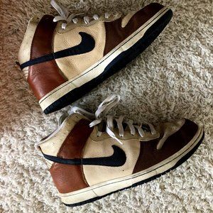 NIKE DUNK High Premium Size 11 - Mens Beige/Brown/Navy/Black- LIKE NEW w-Box